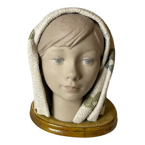 1969 Retired Lladró Bisque Porcelain Girl's Head Bust "Cabeza" 1003